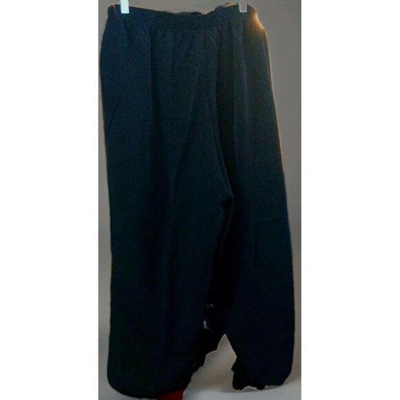 VTG Maggie Sweet Women’s L Black Pull On Wide Leg Pants Silky Retro Y2K EUC - Picture 4 of 6